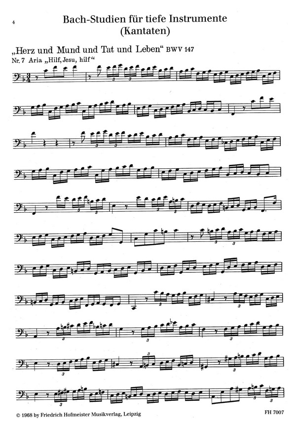 Bach-Studien für tiefe Instrumente