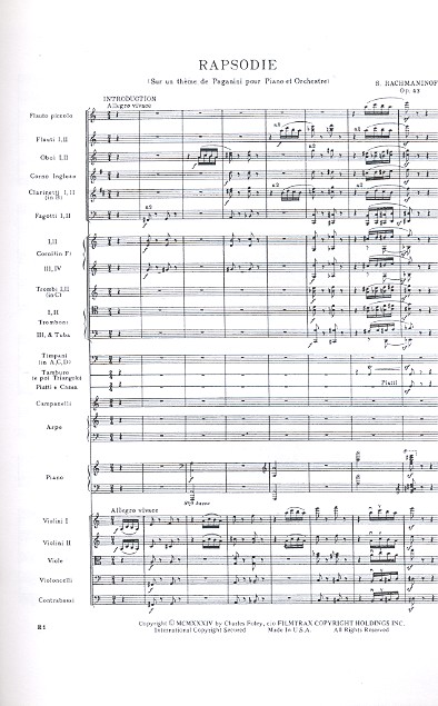 Rapsodie op.43 sur un thème de