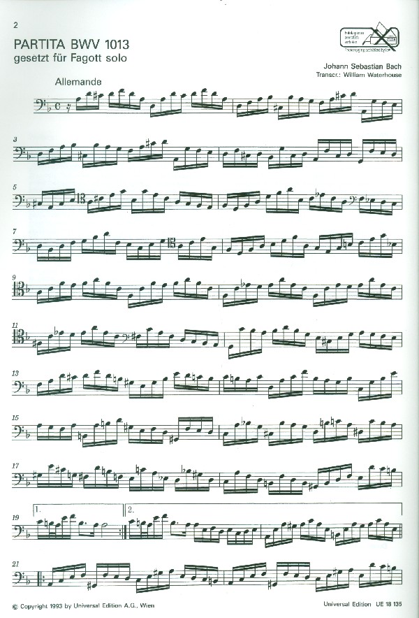 Partita BWV1013 