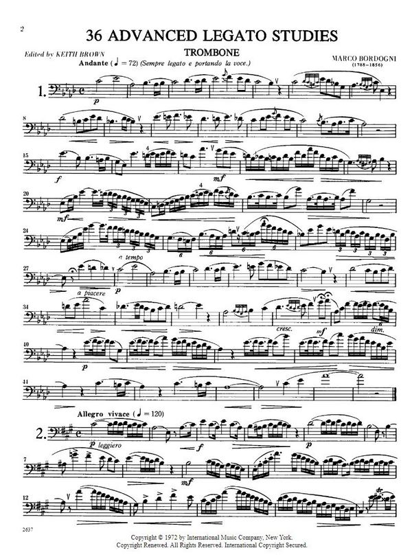 36 advanced Legato Studies