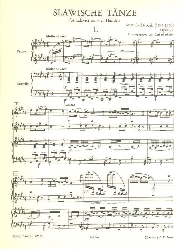 Slawische Tänze op.72 Band 2