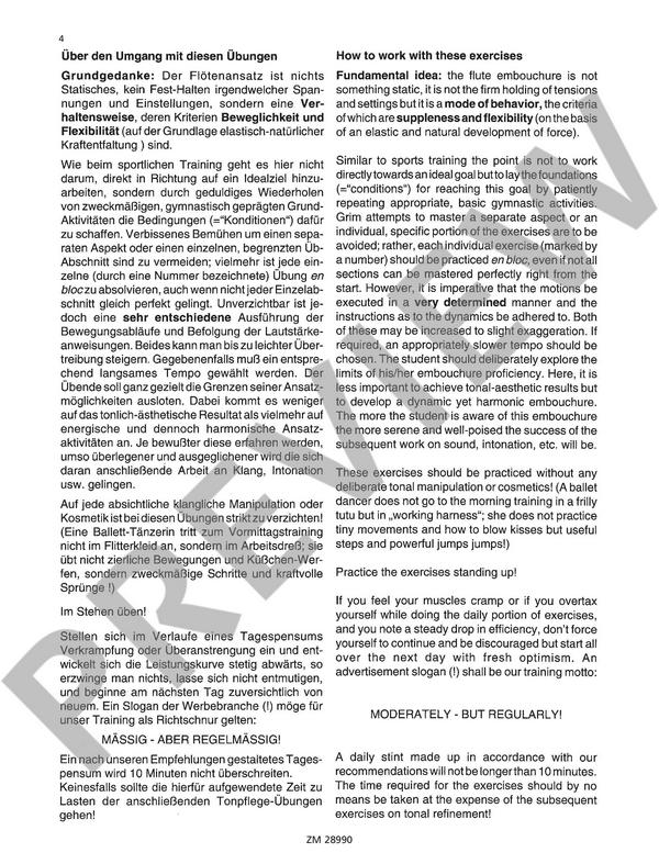 Konditionstraining für den Flötenansatz - 101 tägliche Übungen