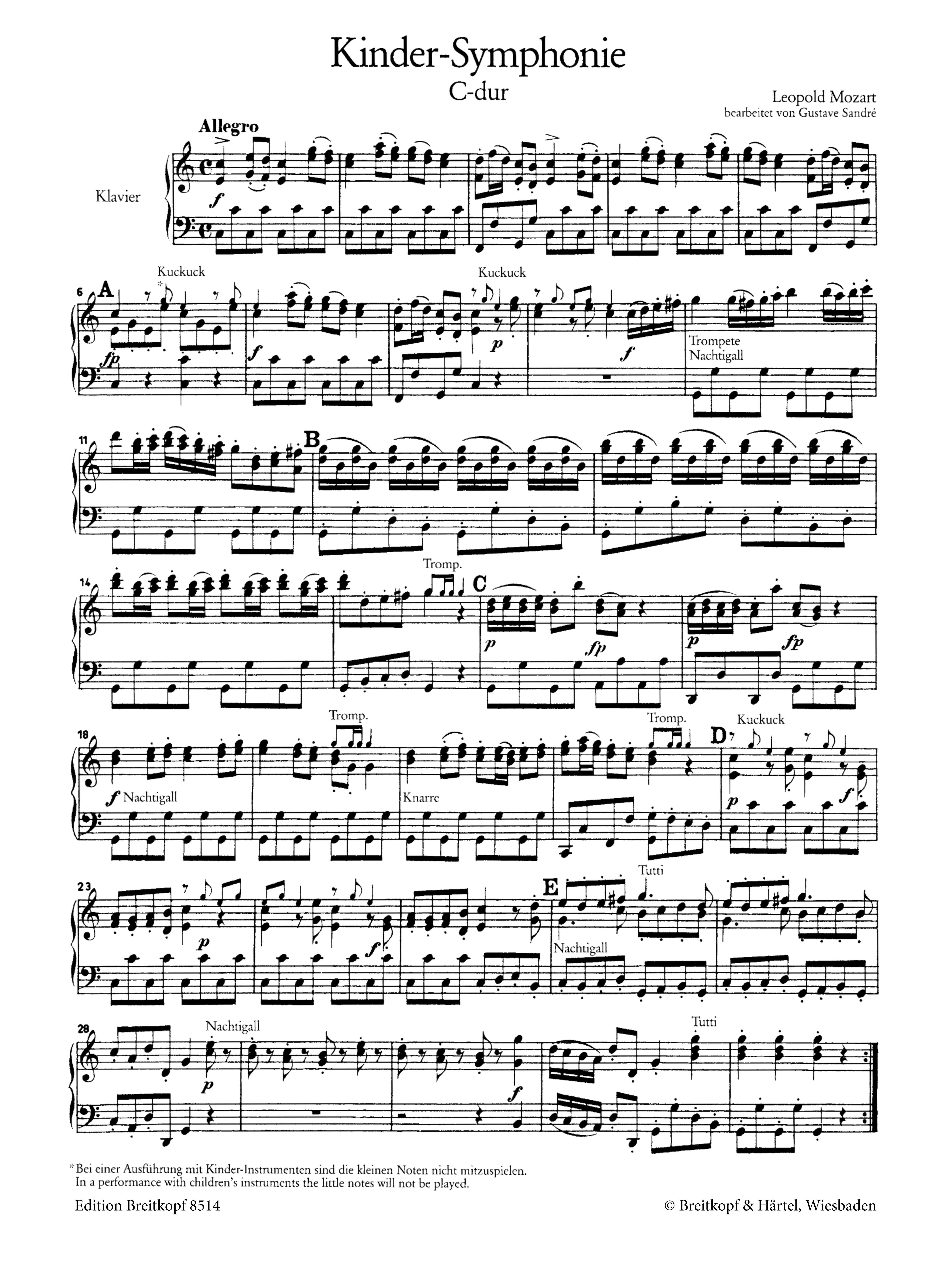 Kinder-Sinfonie C-Dur