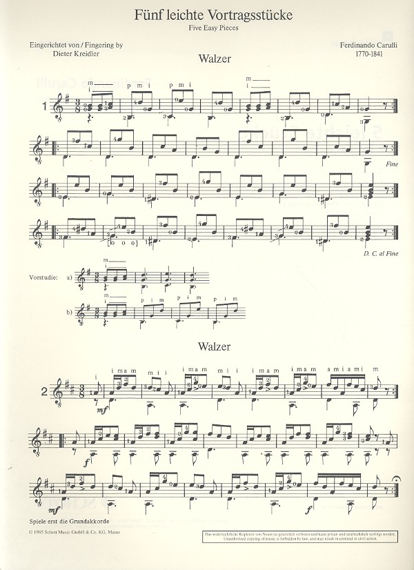 5 leichte Vortragsstücke