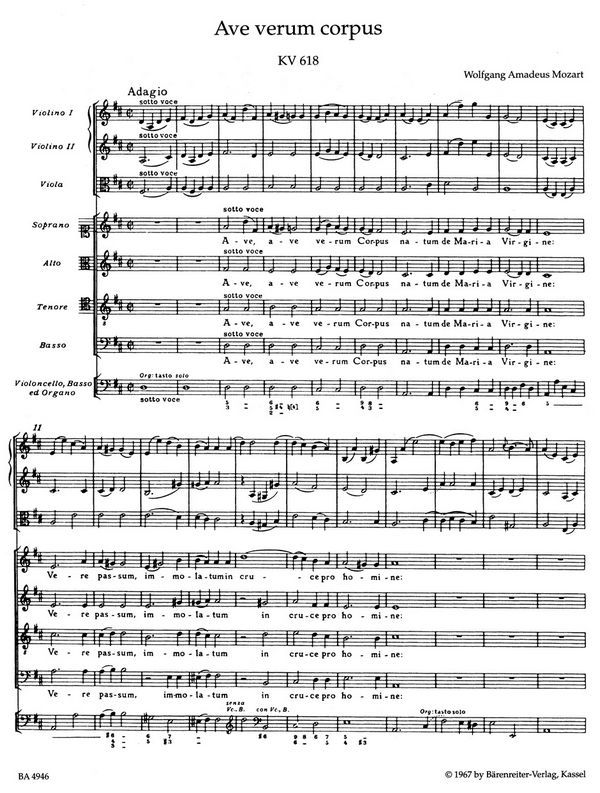 Ave verum corpus KV618
