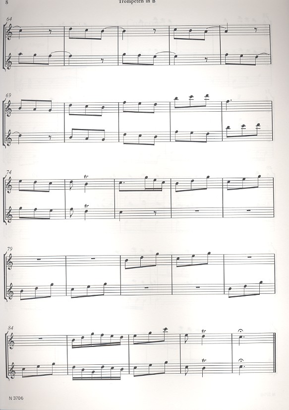 Sonate B-Dur für 2 Trompeten und Bc