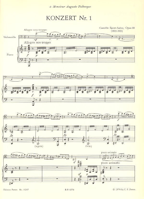 Konzert a-Moll Nr.1 op.33 für Violoncello und Orchester