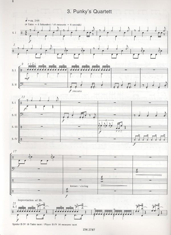 6 Percussions-Quartette