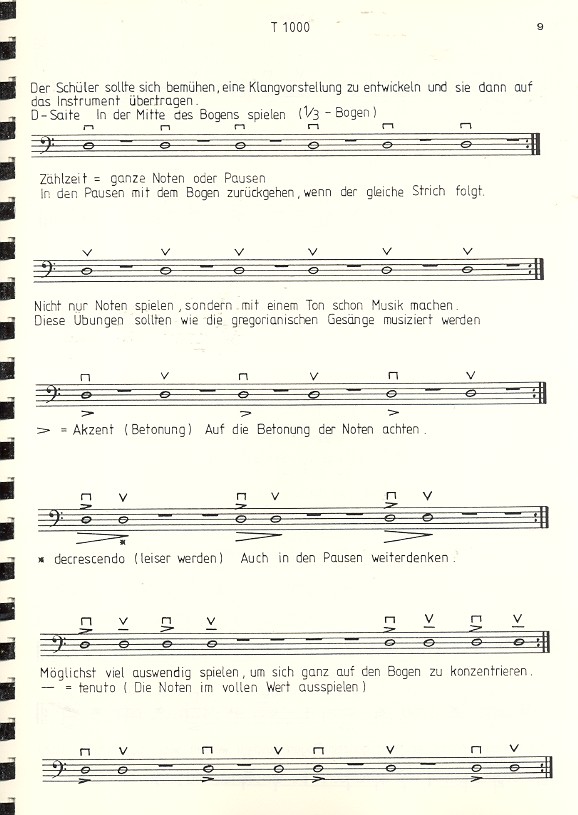 Vorschule für Kontrabaß Band 1