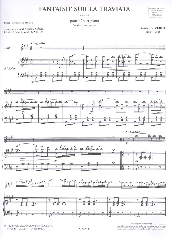 Fantaisie op.18 sur La Traviata