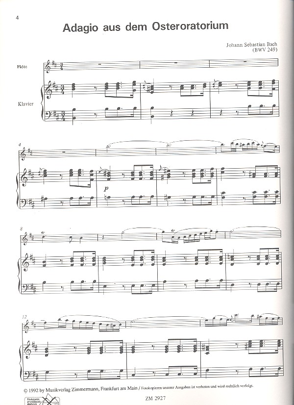 Adagio aus dem Osteroratorium