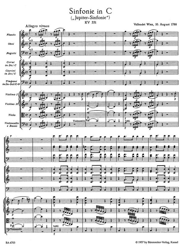Sinfonie C-Dur KV551