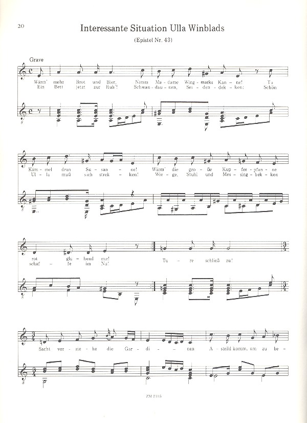 10 Lieder aus Fredmans Episteln