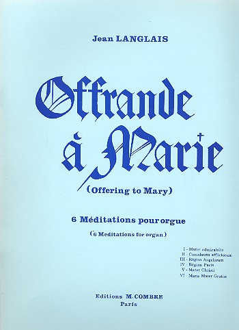 Offrande à Marie