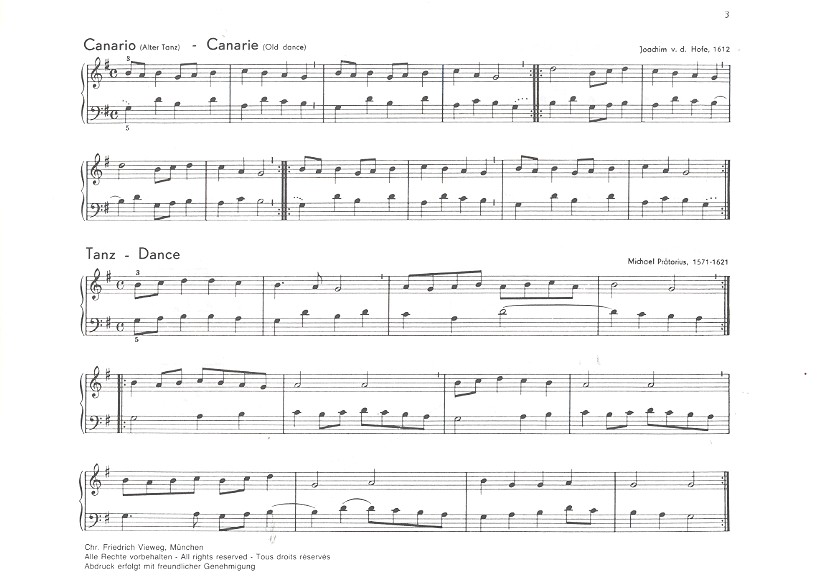 Leichte Klaviermusik alter Meister