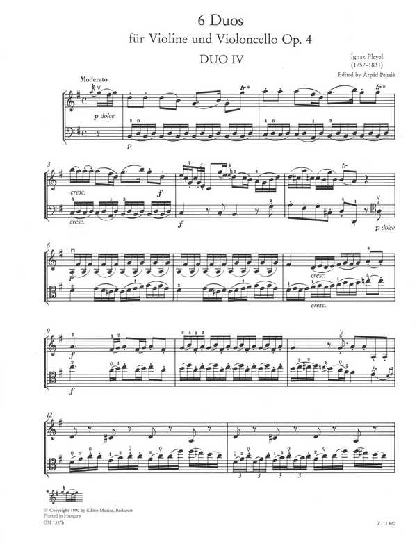 6 Duos op.4 Band 2 (Nr.4-6)