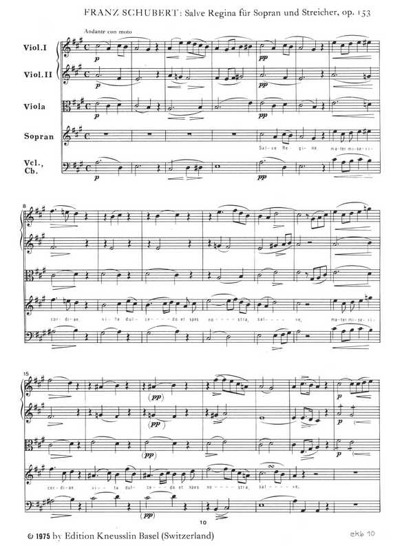 Salve Regina A-Dur op.153