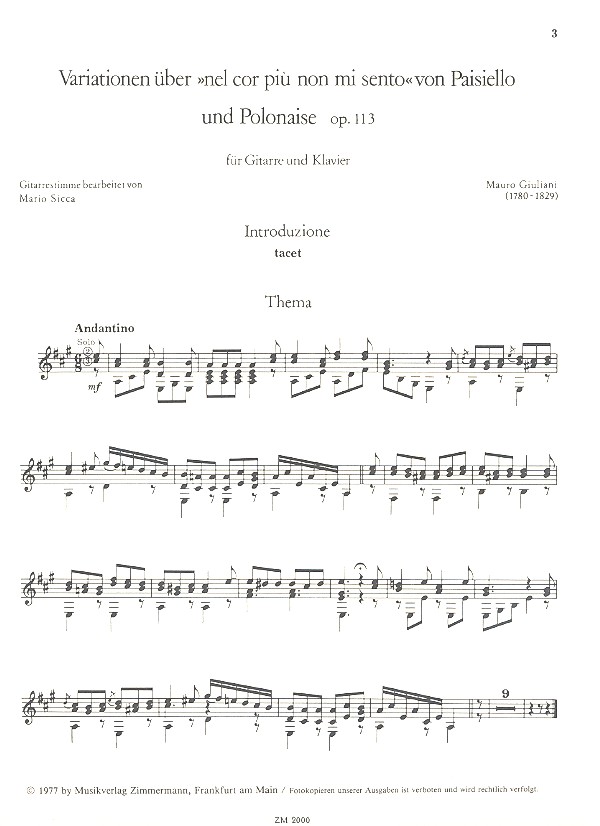 Variationen op.113 für