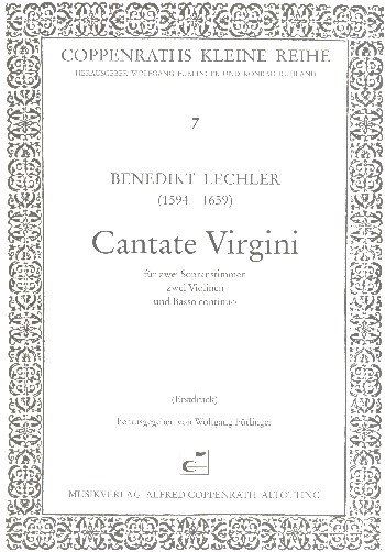 Cantate virgini für 2 Soprane,