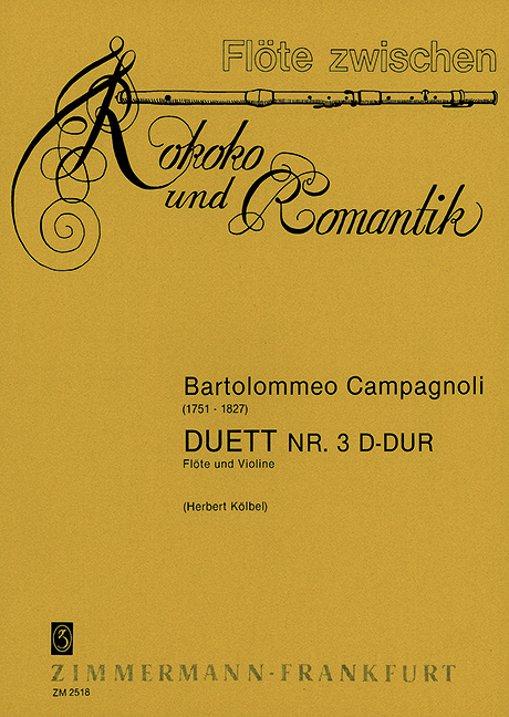 Duett D-Dur Nr.3 für Flöte und Violine