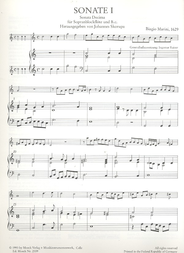 3 Sonaten aus op.8 Venedig 1629