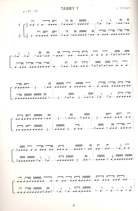 Duette für 2 kleine Trommeln Band 2
