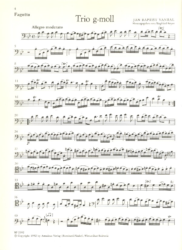 2 Trios op.18,4-5 für Klarinette,