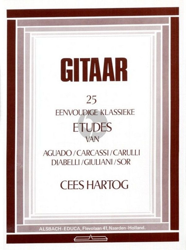 25 eenvoudige Klassieke Etudes