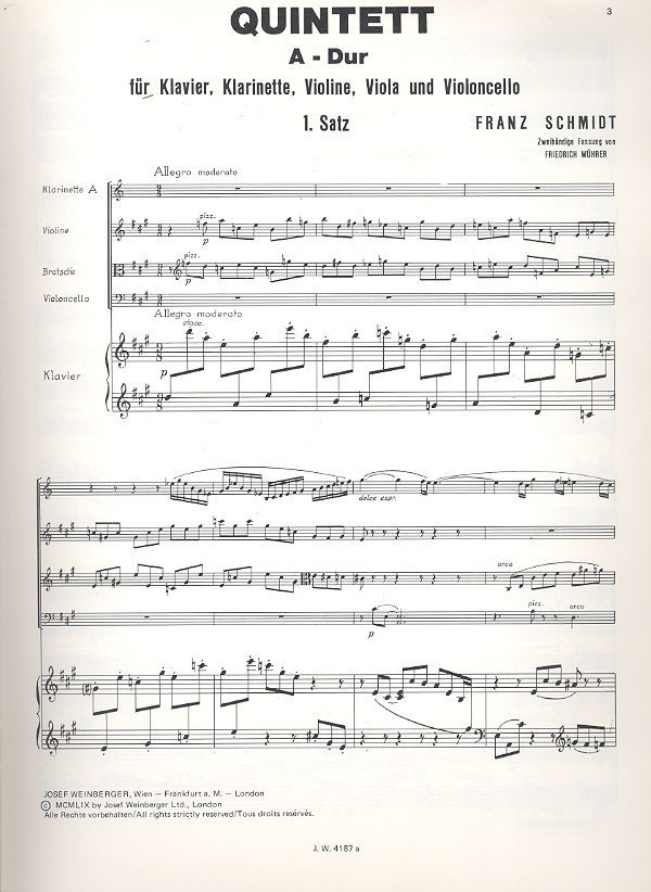 Quintett A-Dur 