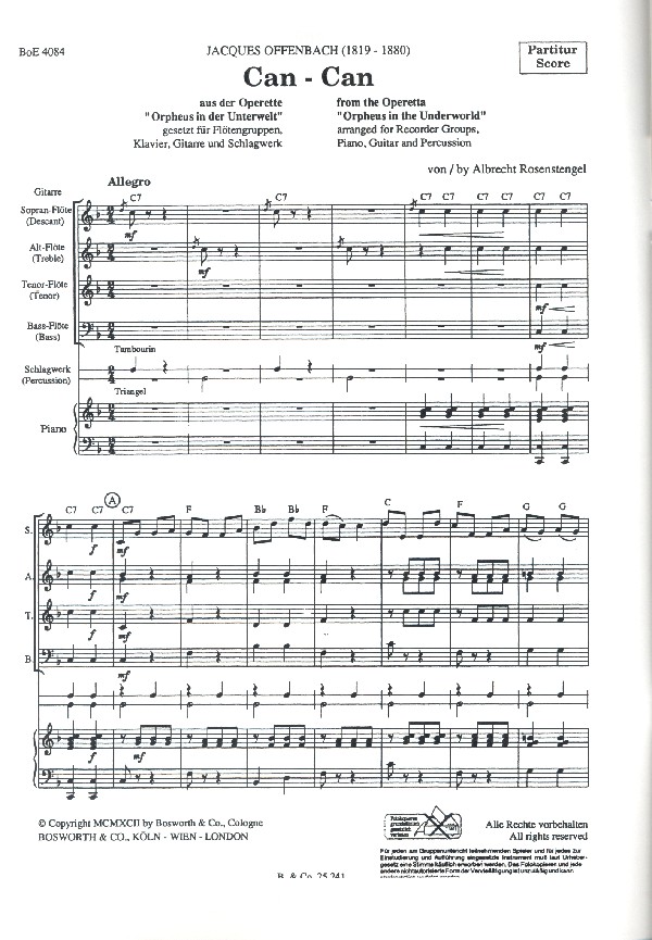 Can Can aus Orpheus in der Unterwelt