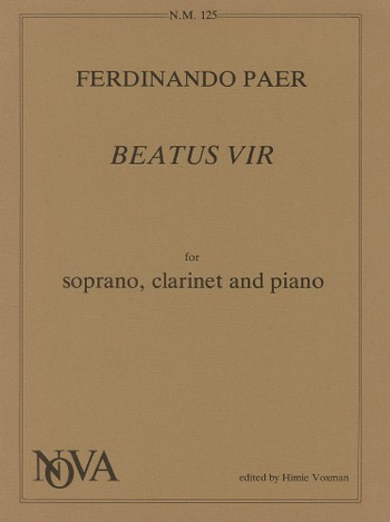 Beatus vir for soprano, clarinet