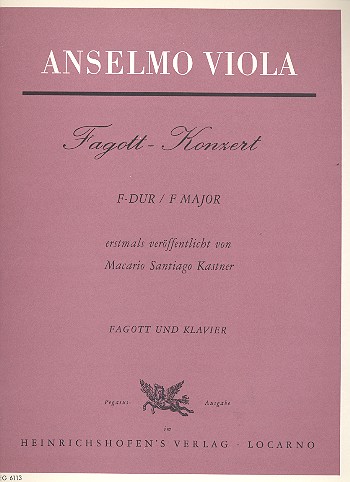 Konzert F-Dur für Fagott