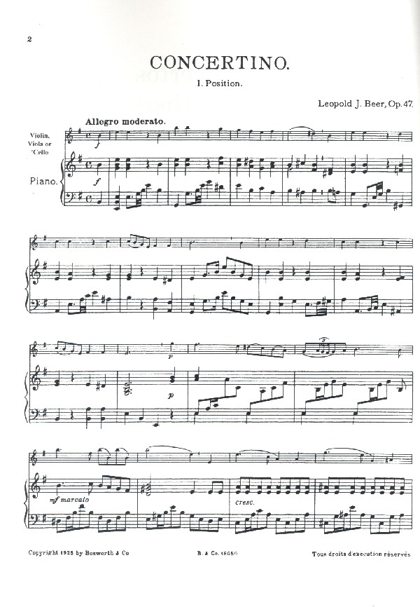 Concertino e minor op.47