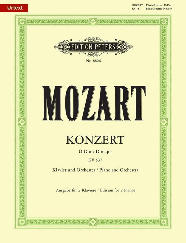 Konzert D-Dur KV537 für Klavier und Orchester