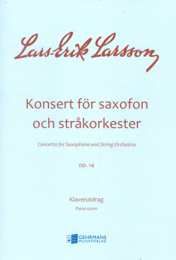 Concerto op.14 for alto saxophone and string orchestra