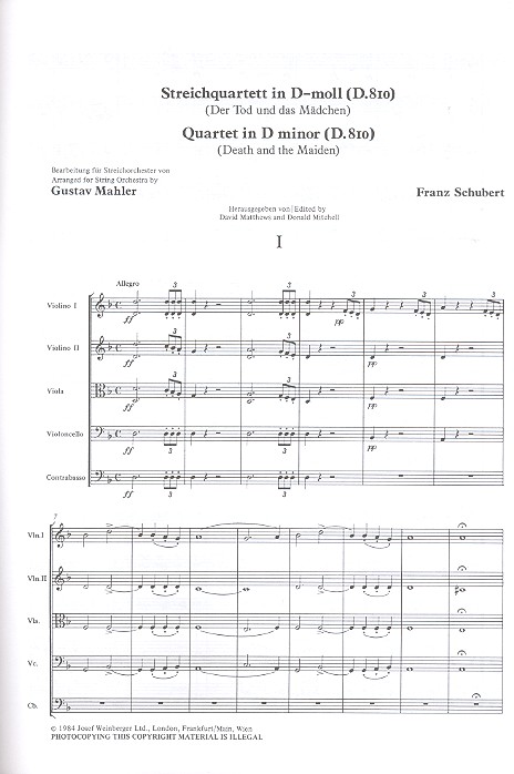 Streichquartett d-Moll D810