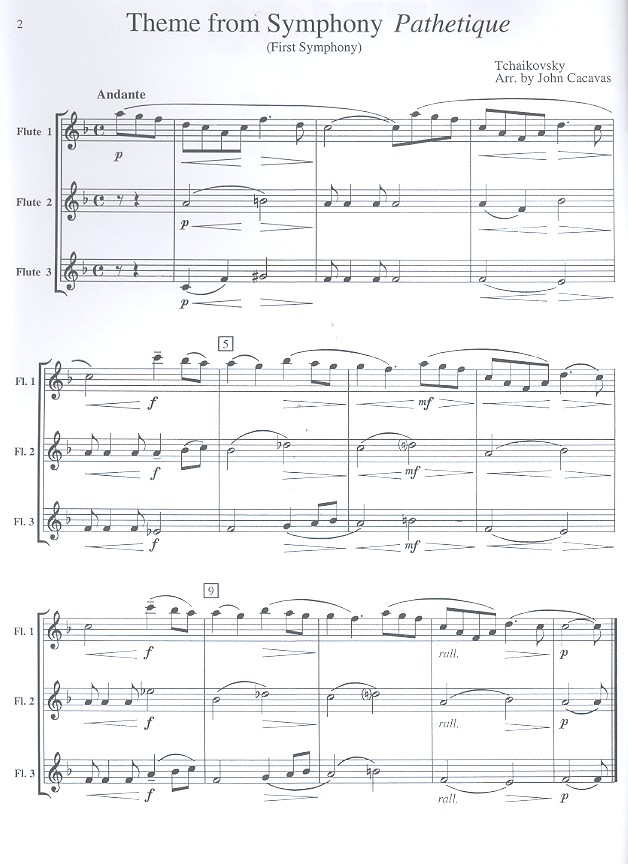 Trios for Flutes Songbook for