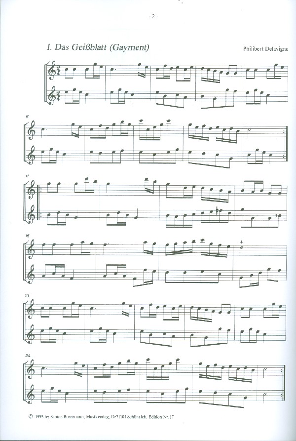 Ausgewählte Duette Band 1