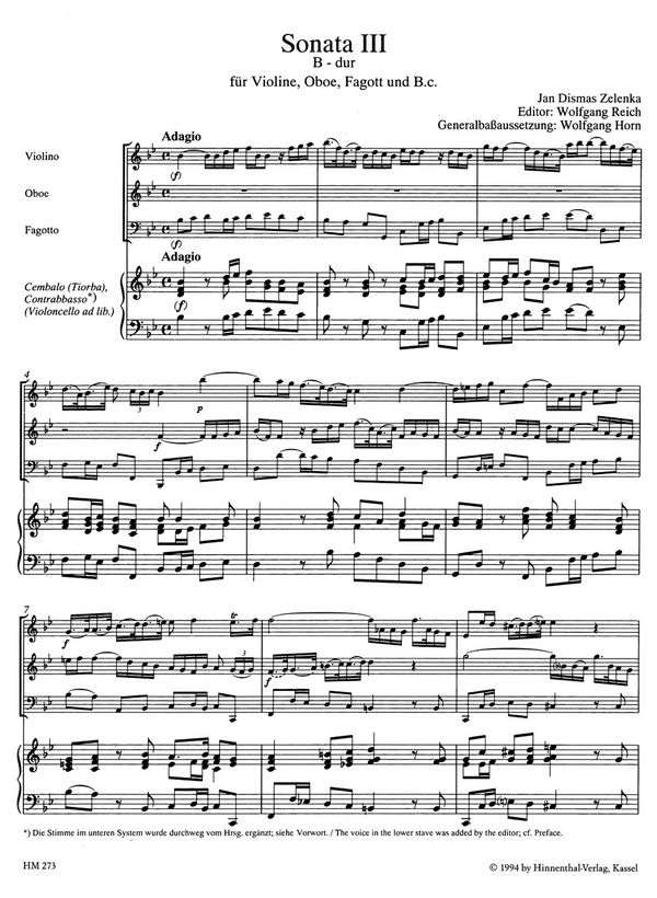 Sonate B-Dur Nr.3 