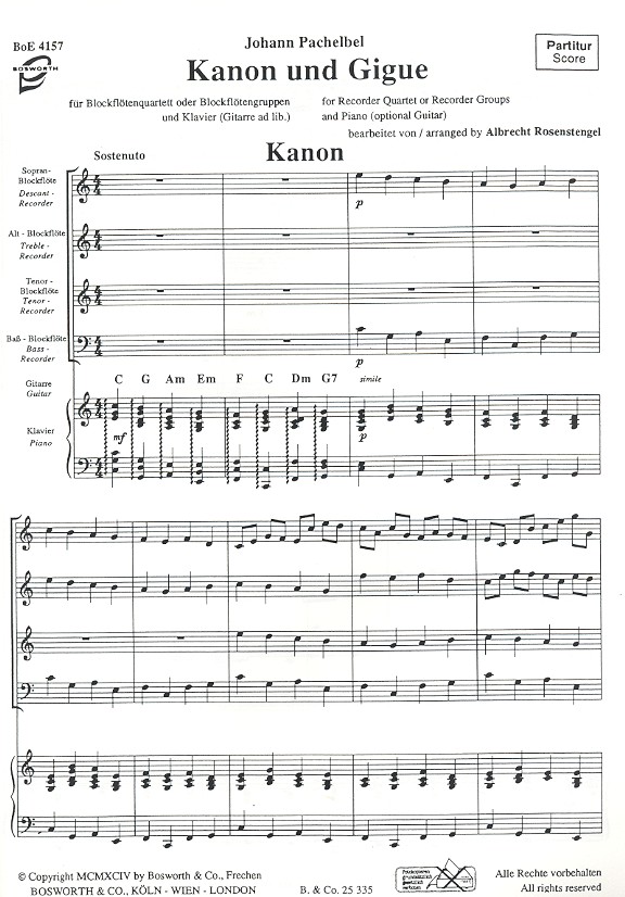 Kanon und Gigue