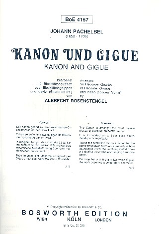 Kanon und Gigue