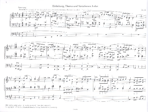 Orgelwerke op.47, 52, 57/1, 84