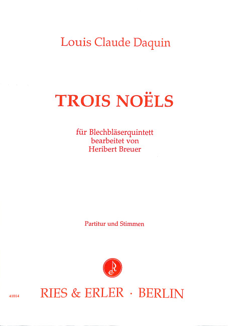 3 NOELS FUER BLECHBLAESERQUINTETT