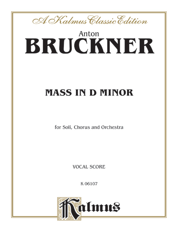 Mass in d minor for soli, chorus