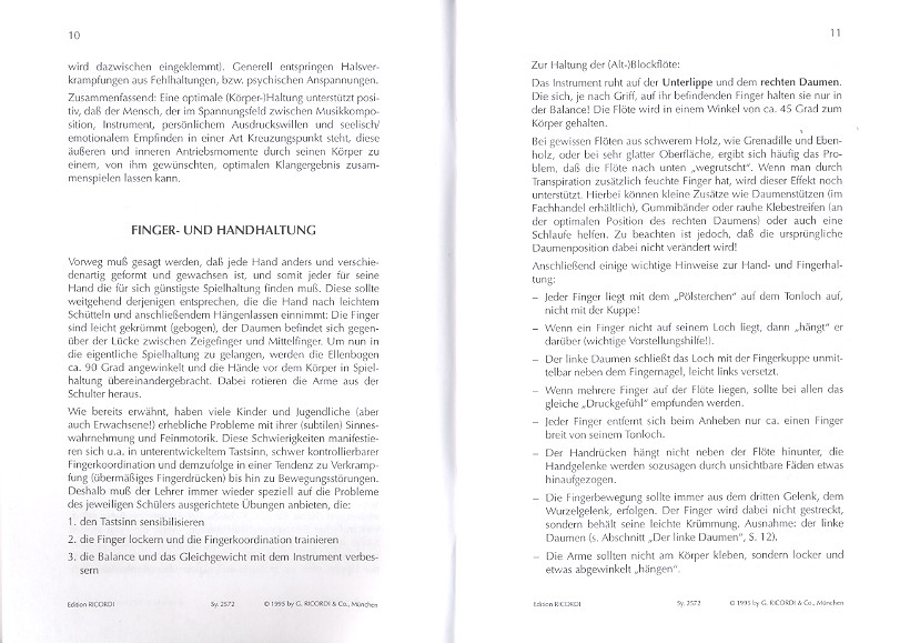 Die Altblockflöte Lehrerheft