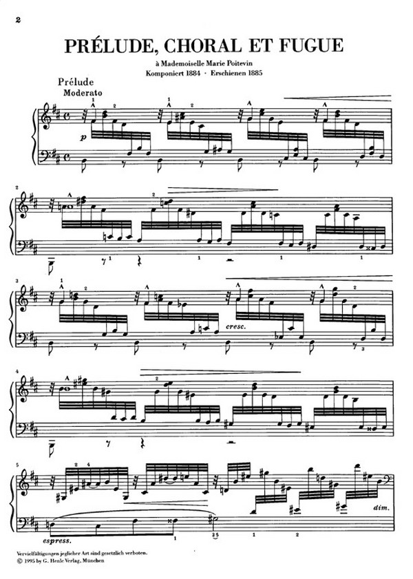 Prélude, Choral et Fugue