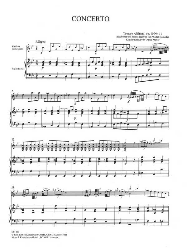 Concerto à cinque c-Moll op.10,11