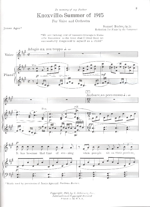 Music for Soprano and Orchestra