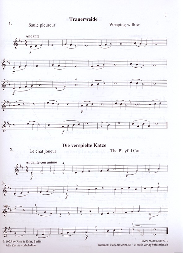 Melodische Etüden Band 1