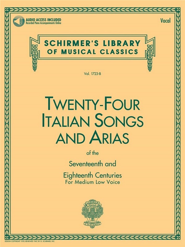 24 Italian Songs and Arias (+Audio Access)